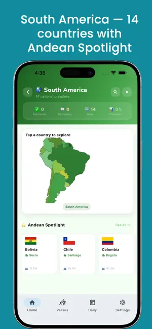 GeoWorld: Flags, Capitals Quiz screenshot 3