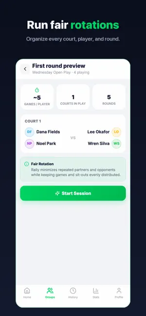 Pickleball Score Keeper: Rally screenshot 1