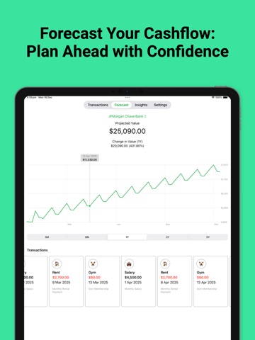 Money.io - Budget Forecast iPad screenshot