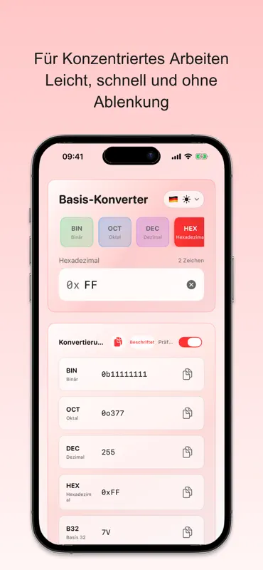 Radix Binär-Konverter screenshot 8 of 8