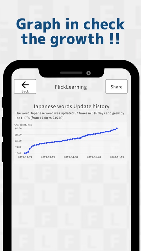 Japanese FlickTyping practice screenshot 4