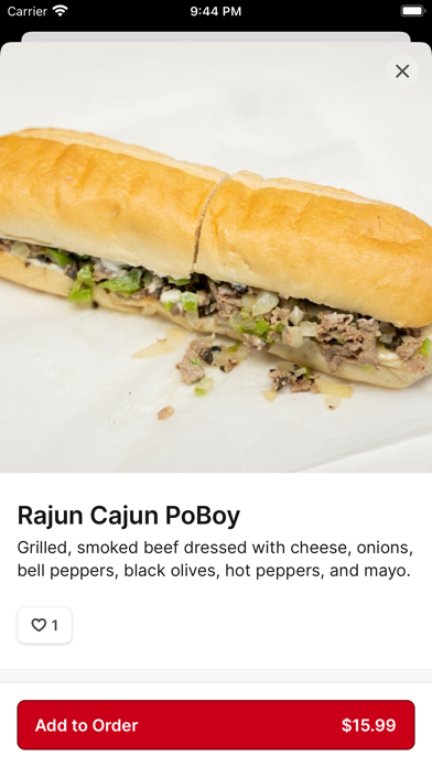 Po-Boy Express iPhone screenshot 4 - Food & Drink app