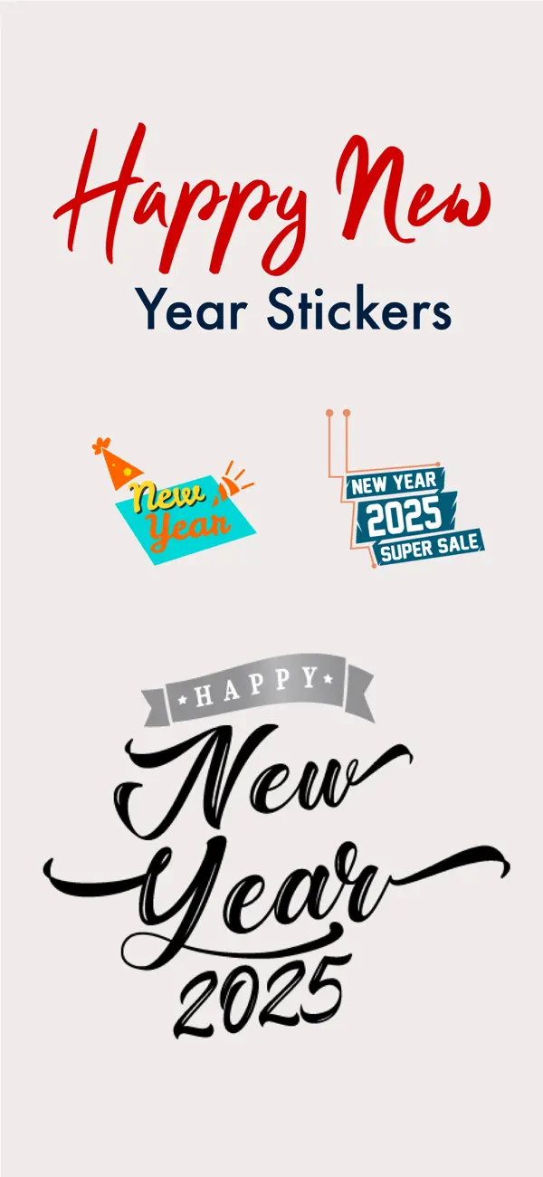Screenshot #1 pour Happy New Year - 2025 Stickers