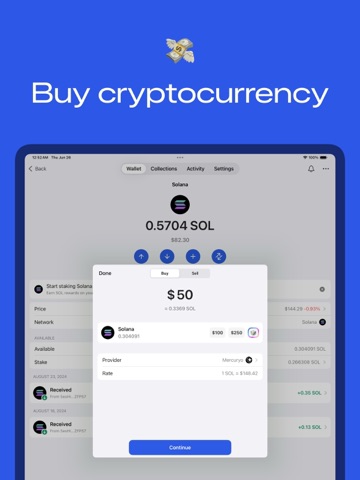 Gem Wallet・Buy USDC, ETH & TON ipad screenshot 4