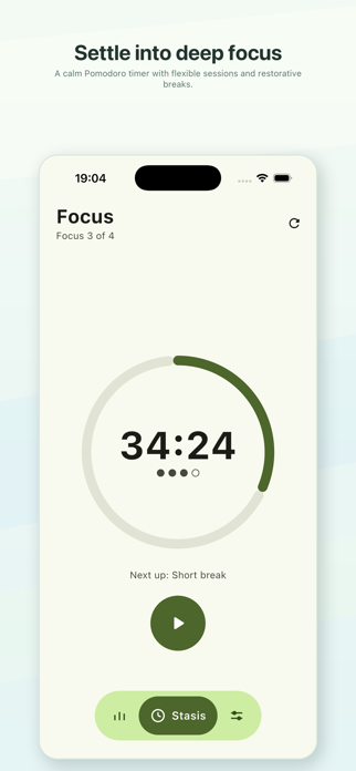 Stasis: Pomodoro Focus Screenshot 1 of 5