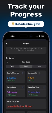 Bookrise: Book Reading Tracker Screenshot 3 of 7