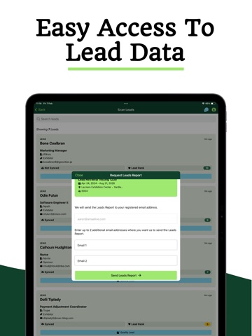 Live-Leads iPad screenshot