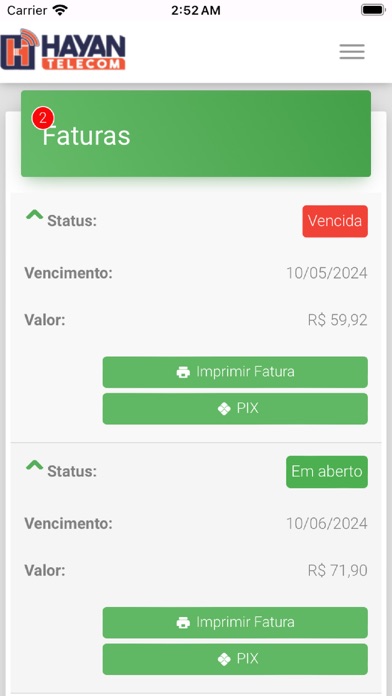 Hayan Telecom Screenshot