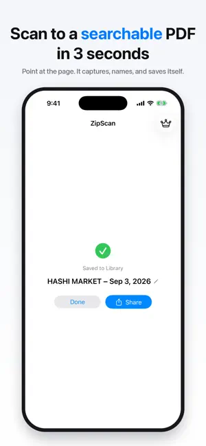 ZipScan - PDF Scanner + OCR screenshot 1