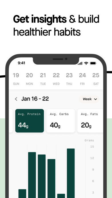 January: Glucose & Nutrition Screenshot