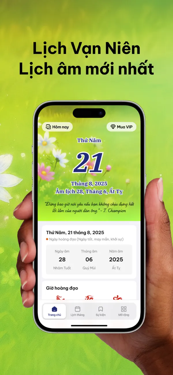 Screenshot #1 pour Lịch Âm Việt Nam 2025