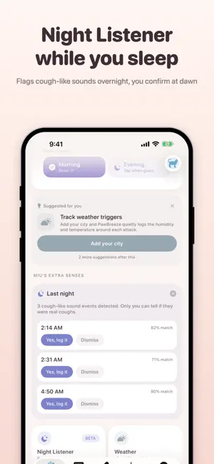 PawBreeze: Cat Asthma Tracker screenshot 2