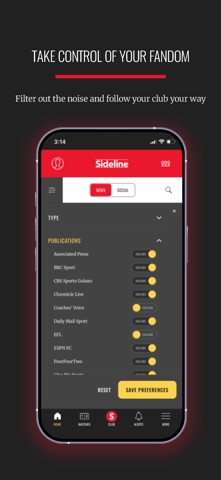 Sideline Club iPhone screenshot