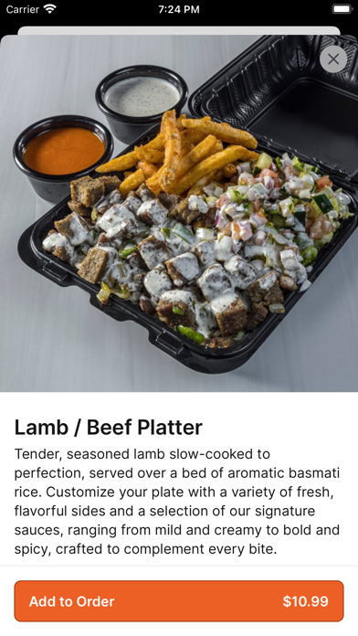 Blazing Hot Halal Grill iPhone screenshot 4 - Food & Drink app