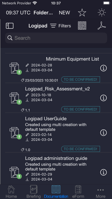 Logipad EFB Screenshot