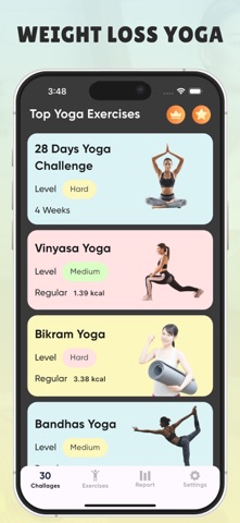 Yoga for Beginner Weight Loss iPhone screenshot