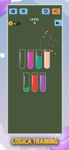 Magic Sort - Color Water Jam iPhone screenshot