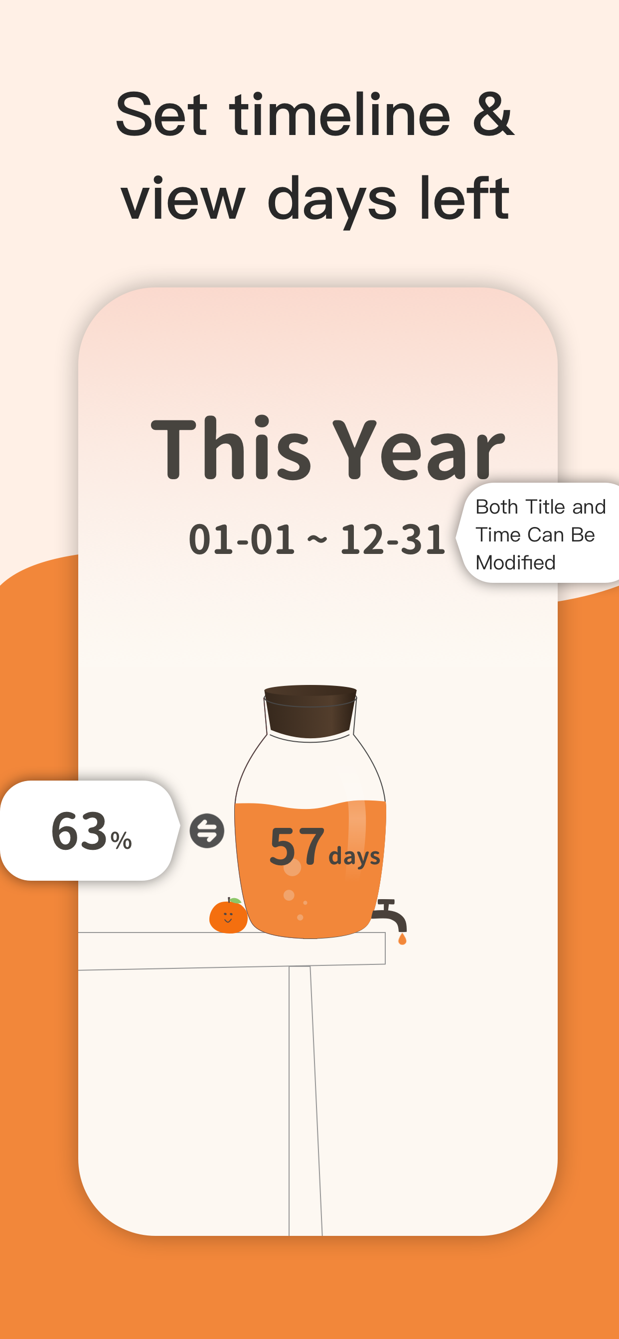 OrangeGoals - Set Yearly Goals