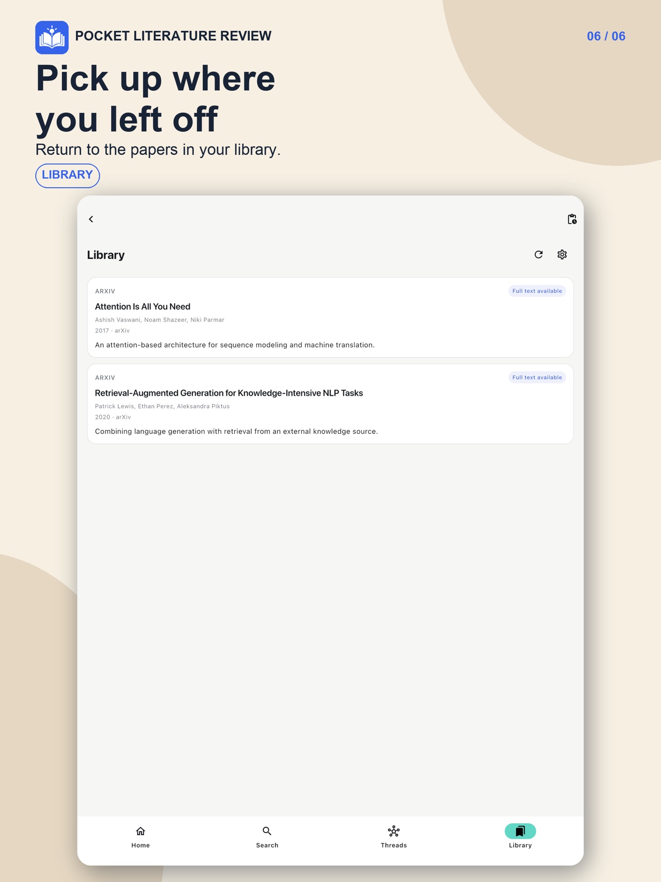 Screenshot 12 of Pocket Literature Review
