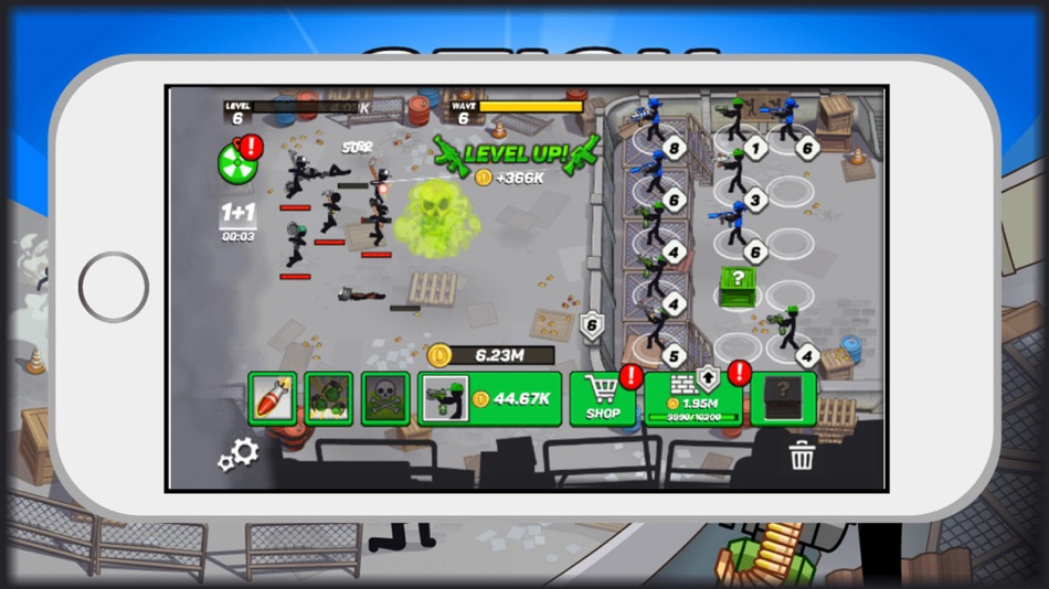 #3. sticks defender fight zx (iOS) By: 锡水 黄