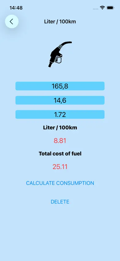 MyFuelCalc screenshot 3