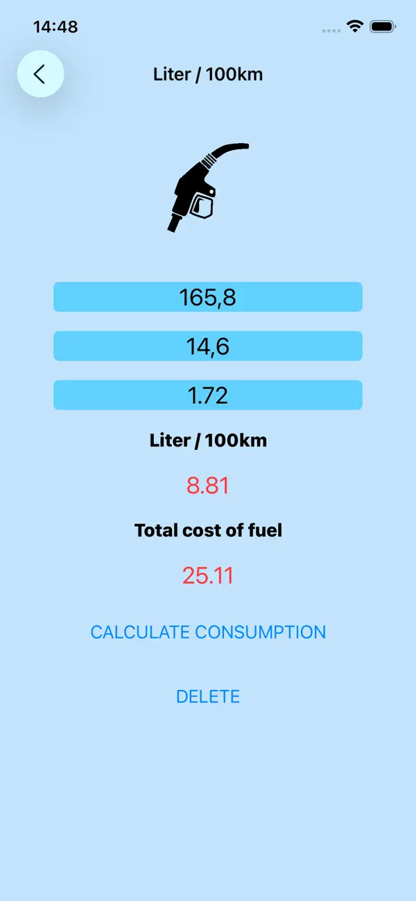 Screenshot #3 pour MyFuelCalc