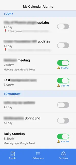 My Calendar Alarms screenshot 2