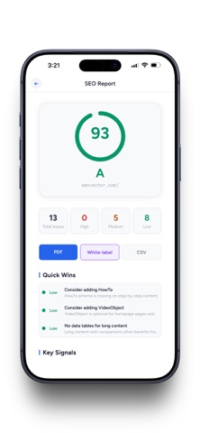 OwnVector SEO Audit Screenshot 1 of 8