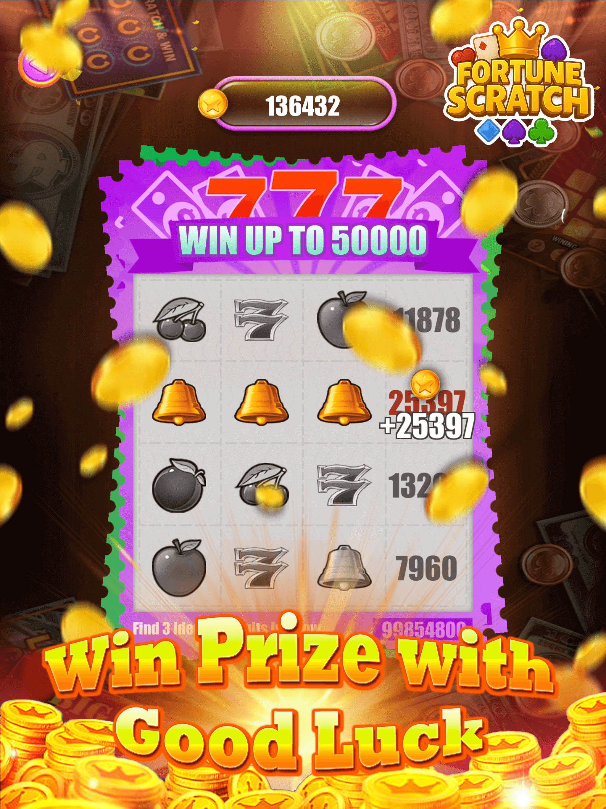 Fortune Scratch: Treasure Card