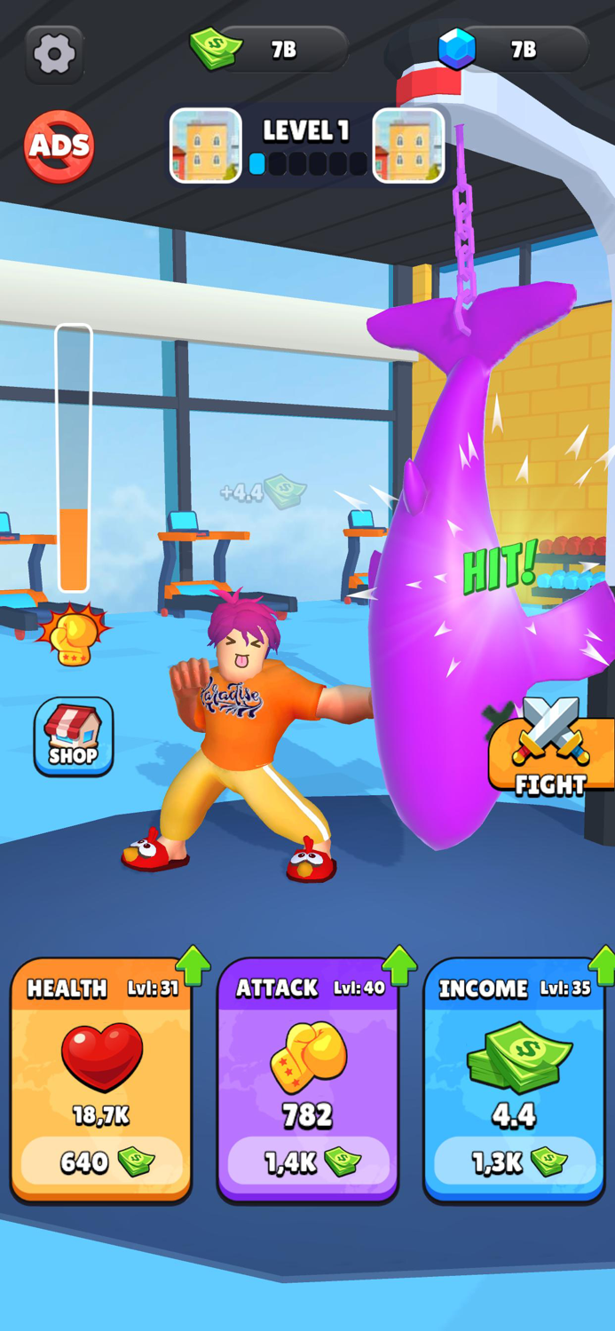 Lifting Hero Merge Fighting