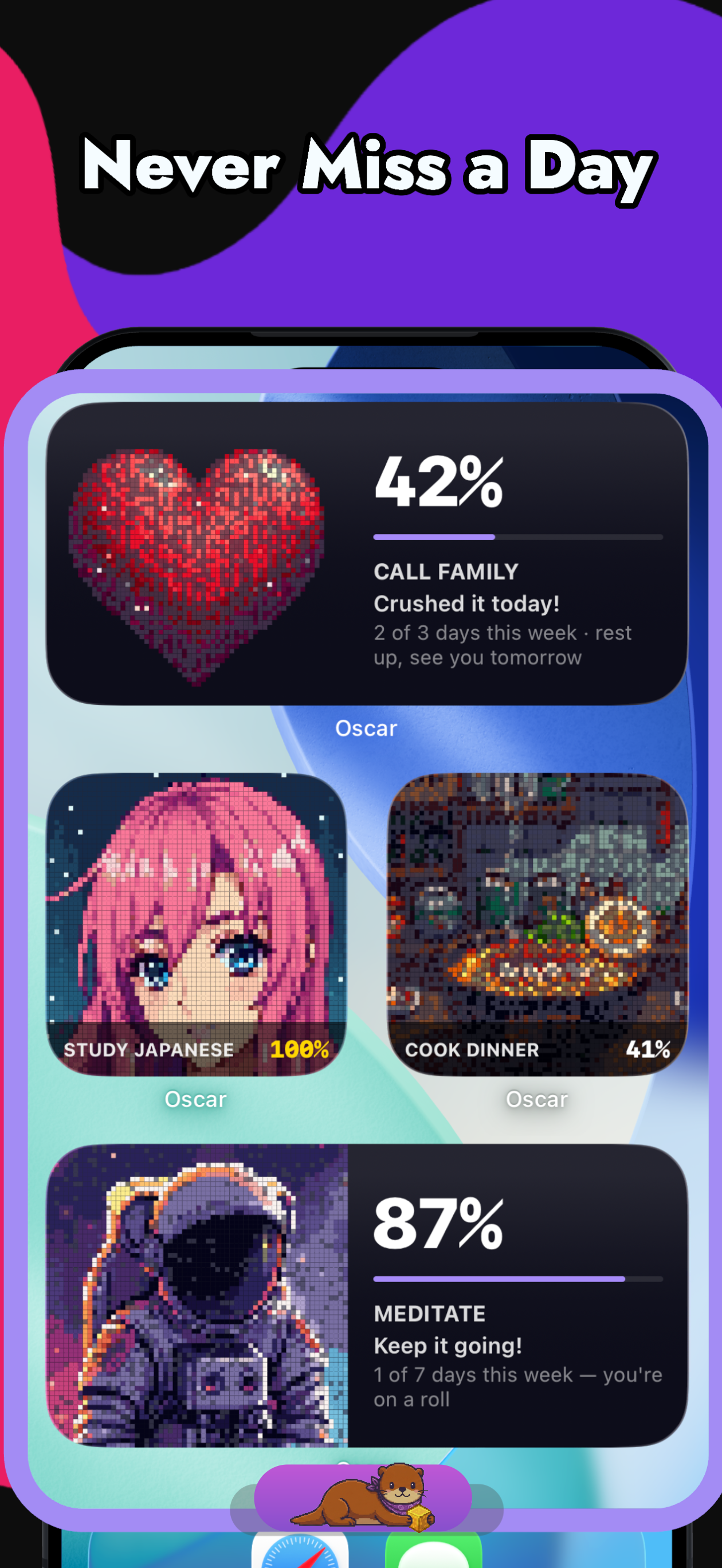 Oscar: Pixel Habit Tracker screenshot 3