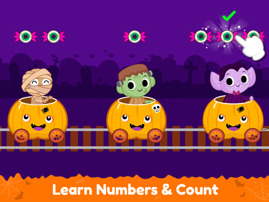 Toddler Games Spooky Halloween iPad screenshot 6 - Education app