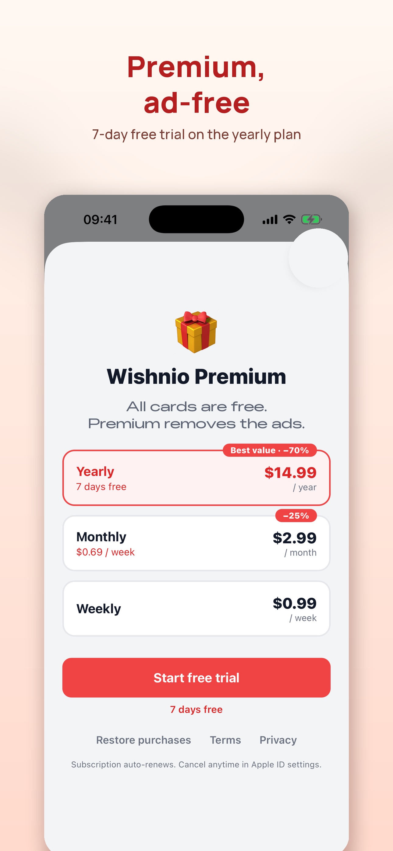 Screenshot 5 of Wishnio — Cards & Wishes