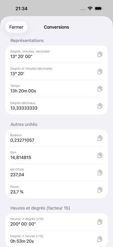 Sessagesimale – Calculatrice screenshot 2 of 5