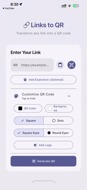 Links to QR screenshot 4