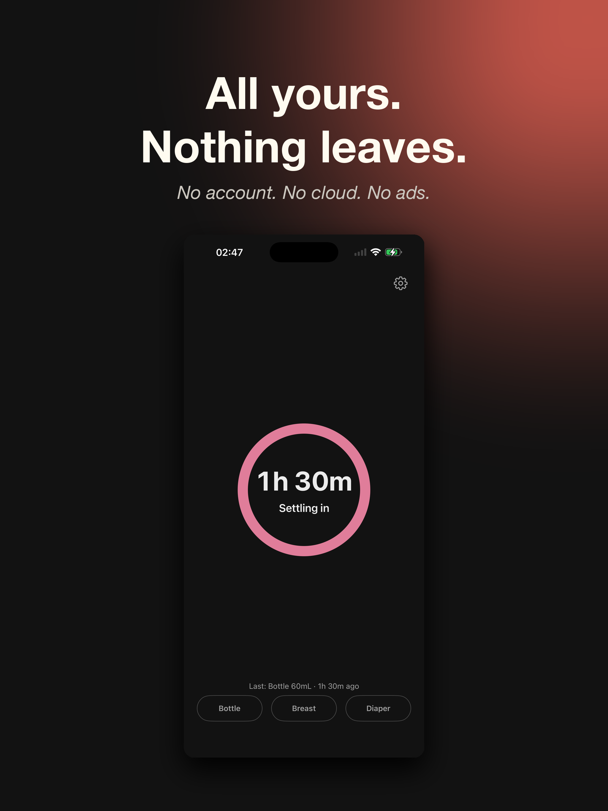 Baby Bobo: Dark Mode Tracker