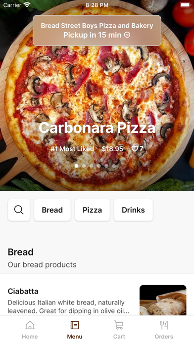 Bread Street Boys iPhone screenshot 2 - Food & Drink app