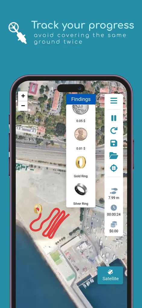 Metal Detector Map Tracker - Productivity App | MWM