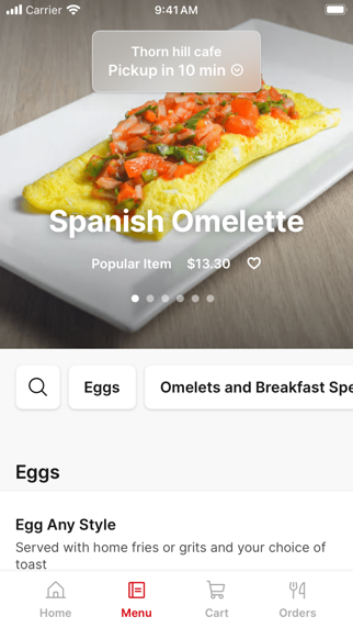 Thorn Hill Cafe app screenshot 2