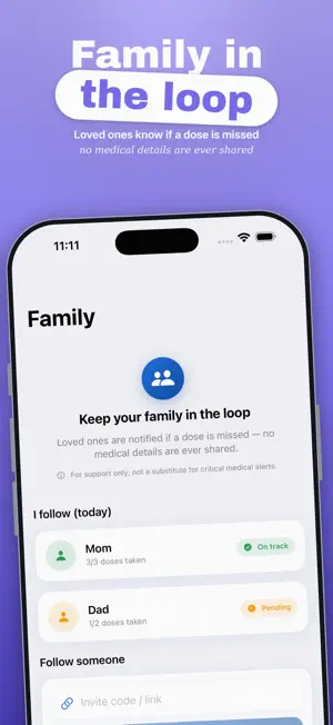 DoseAlly: Family Pill Reminder screenshot 3