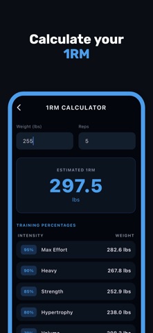 Maximus 1RM Calculator Screenshot 4 of 8