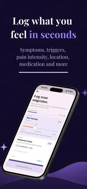 Migraine Tracker & Insights screenshot 2