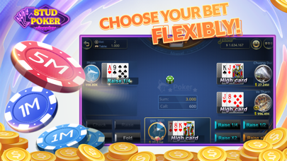 Stud Poker ZingPlay: 5 cards Screenshot