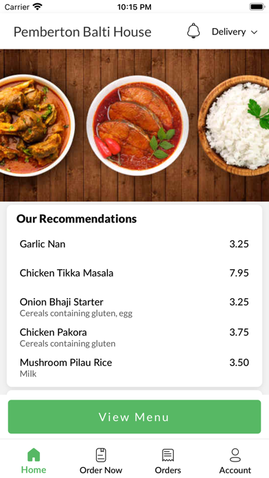 Pemberton Balti House Screenshot