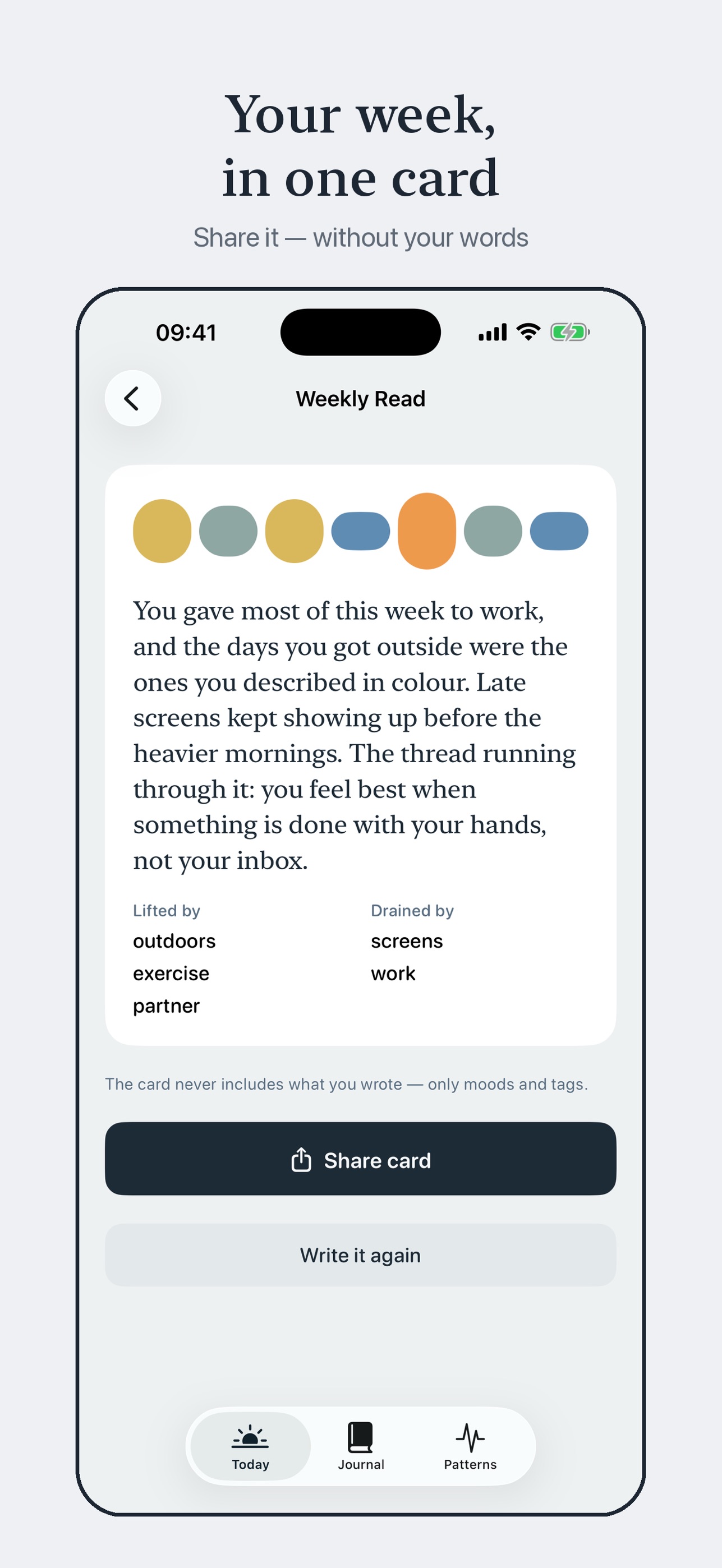 Screenshot 4 of Mirrorday: AI Journal