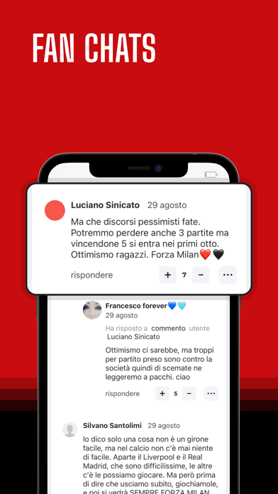 Rossoneri Live: no ufficiale Screenshot