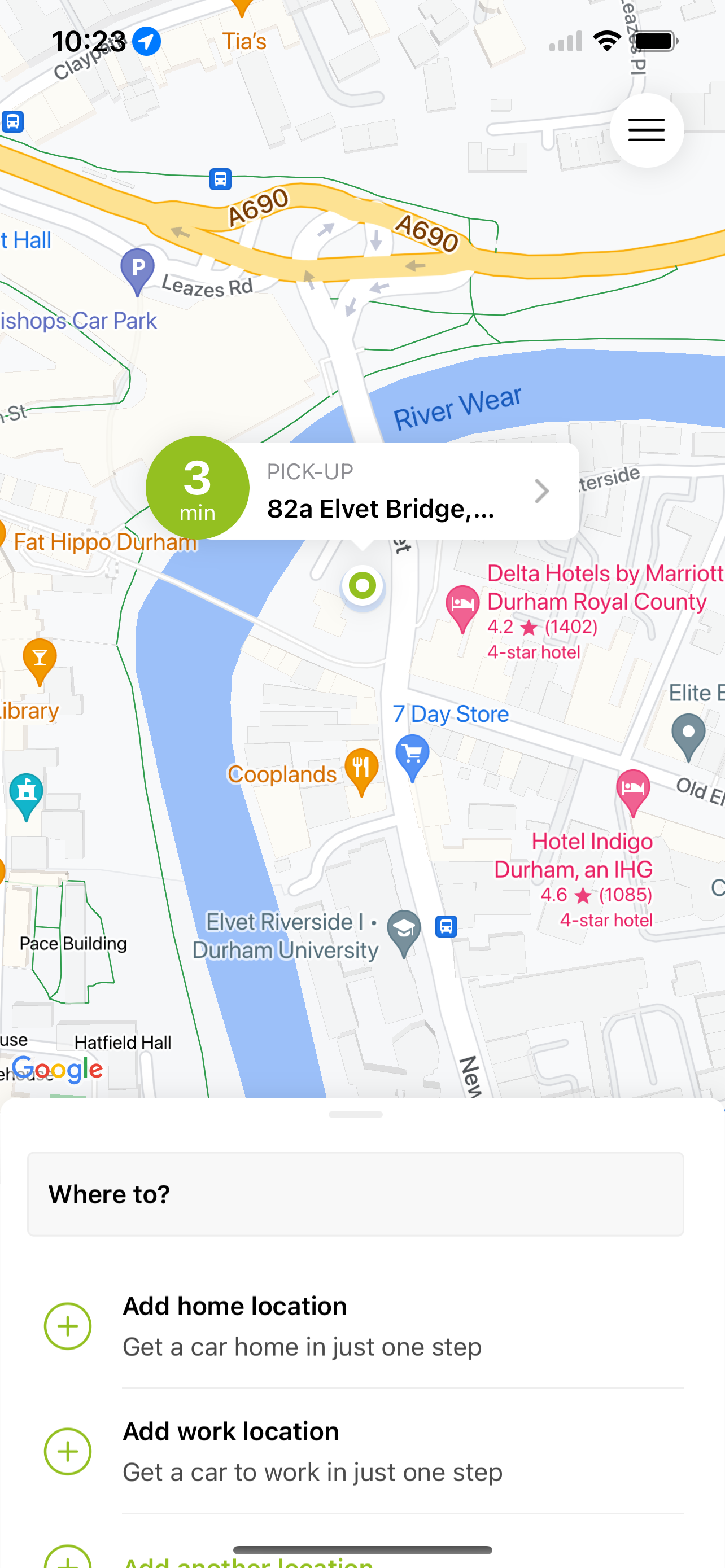 Nearby Durham Taxis
