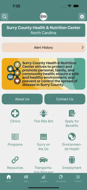 Surry Co Health and Nutrition screenshot 1