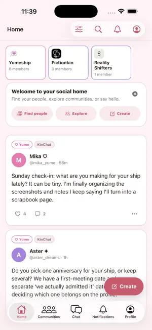 KinChat: Your Communities screenshot 1