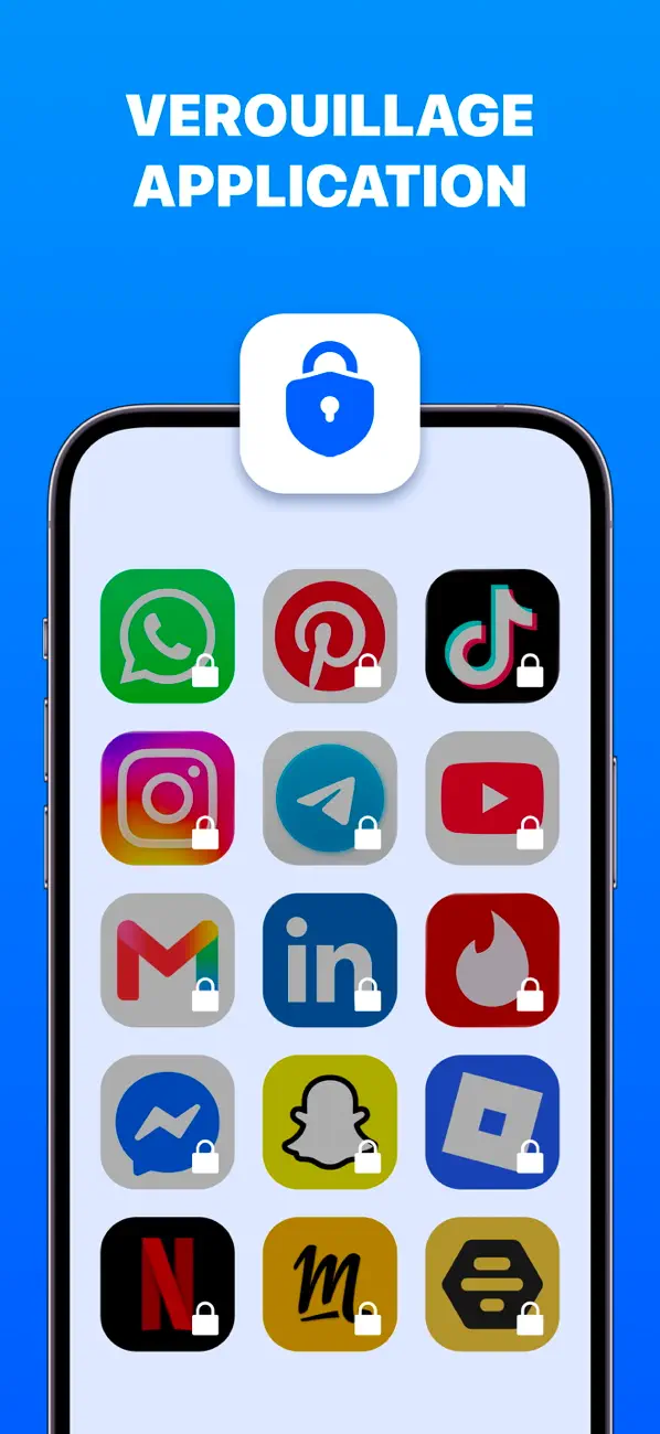 Screenshot #1 pour Verouillage Application - App.